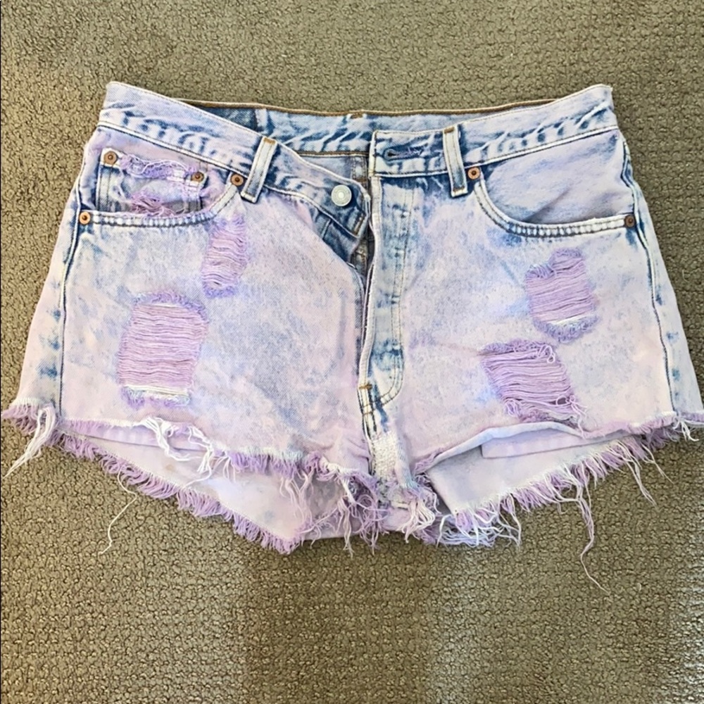 Denim shorts